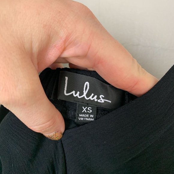 Lulu’s Lost in Paradise Black Maxi Dress XS - Picture 5 of 7